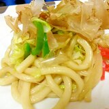 野菜だけでヘルシー焼きうどん